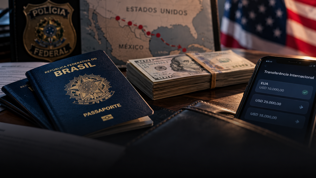 Polícia Federal investiga suposto esquema de migração irregular de brasileiros para os Estados Unidos
